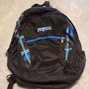 Jansport Backpack with Black and Blue Accents